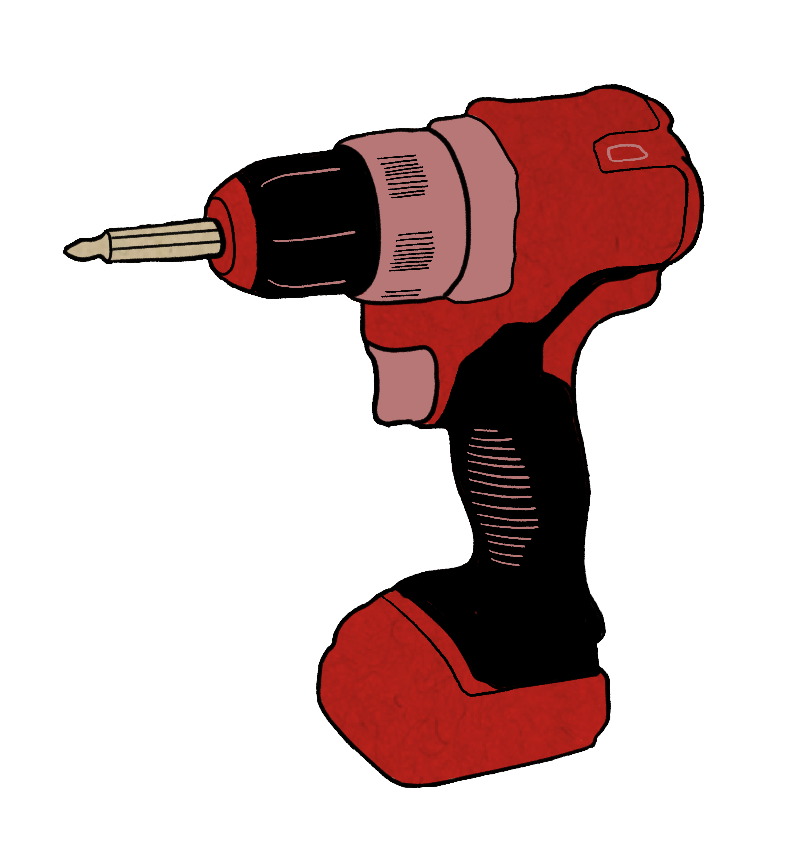 an illustration of a power drill