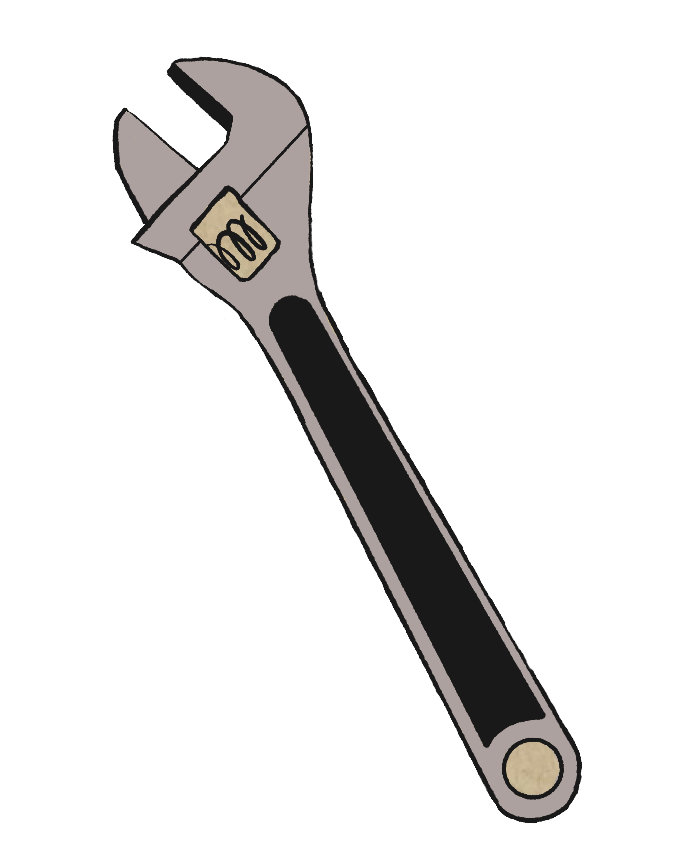 an illustration of a wrench